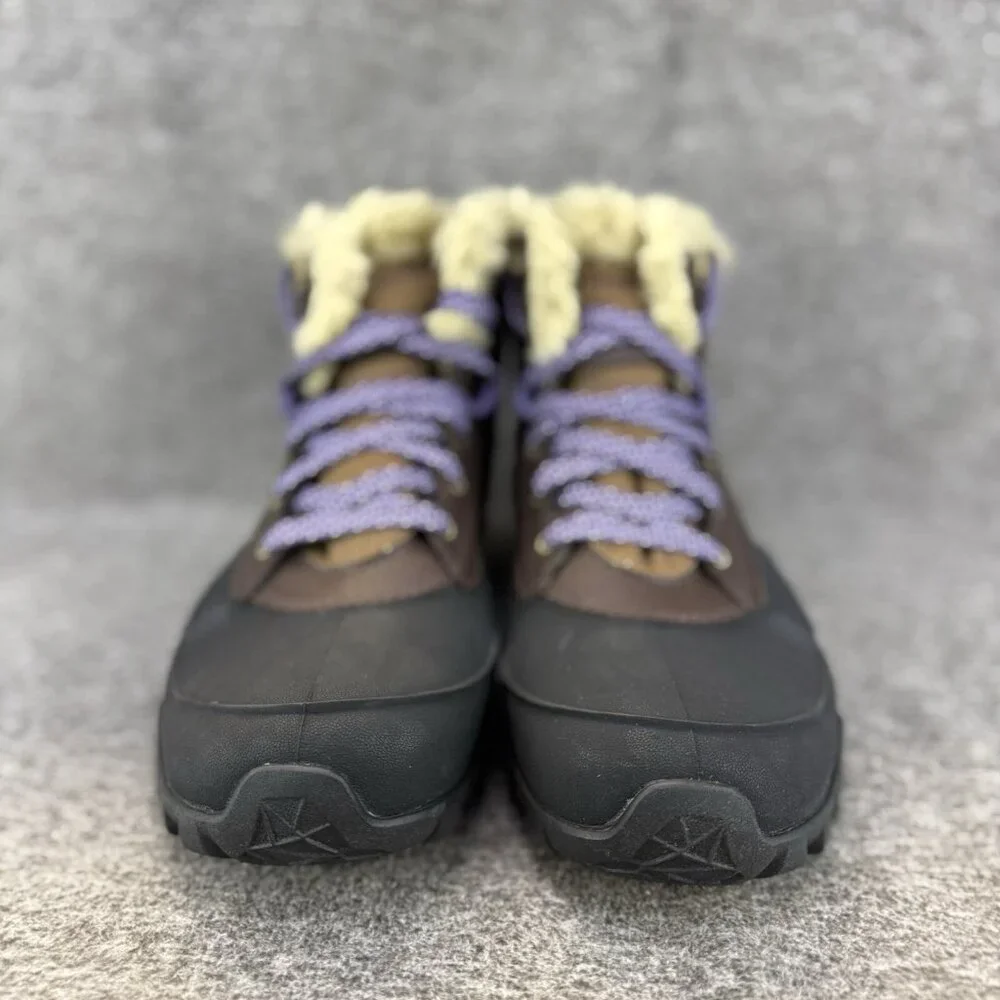 ✅Women's 10M Merrell Fluorecein Winter Boots Brown Waterproof Faux Fur Insulated - Picture 7 of 10
